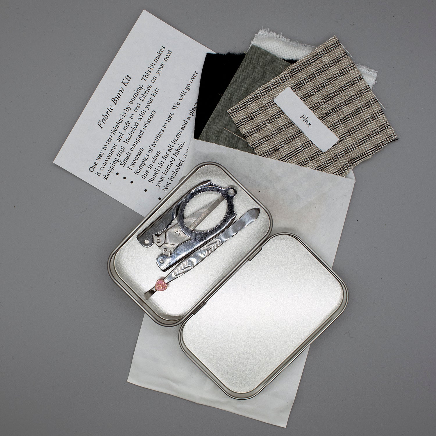 B&T Fabric Testing Burn Kit