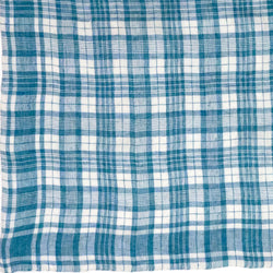 Blue & White Linen "Romal" Handkerchief - Burnley & Trowbridge Co.