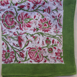 Pink, Red & Parrot Green Handkerchief - Burnley & Trowbridge Co.