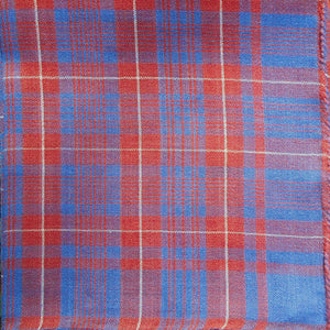 Madder Red & Indigo Wool "Romal" Handkerchief - Burnley & Trowbridge Co.