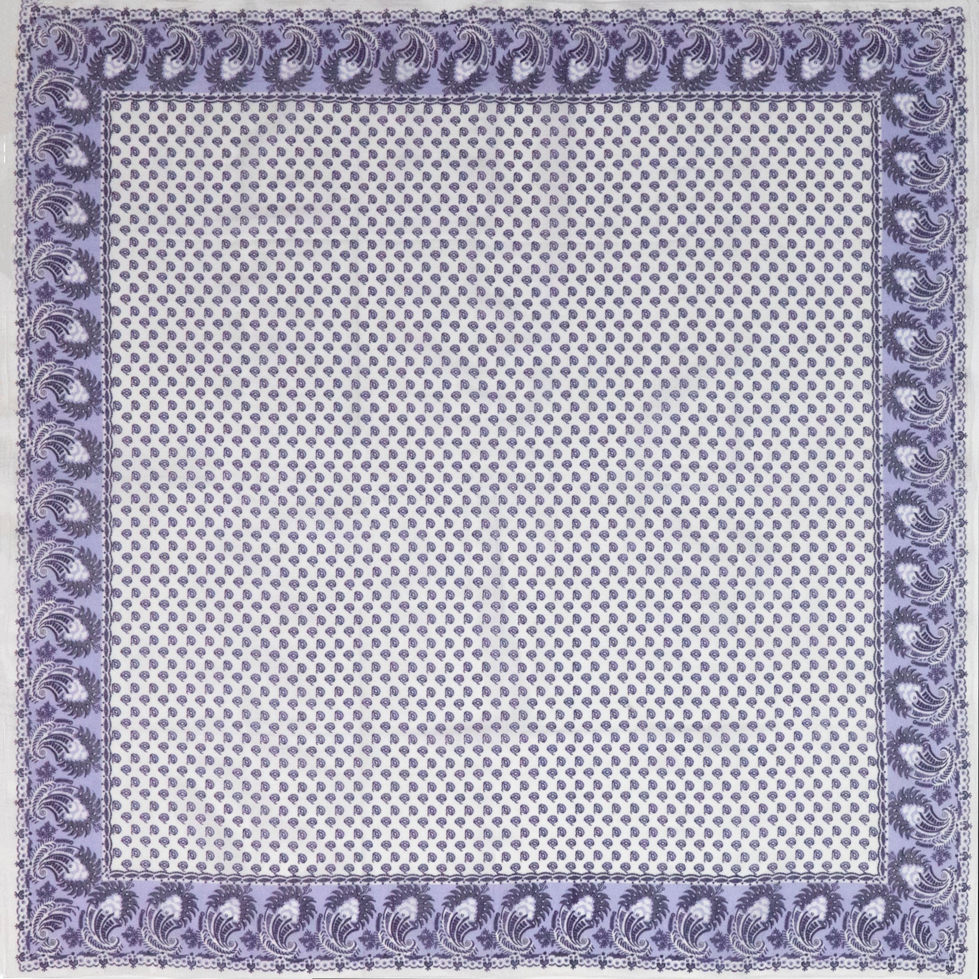 Double Purple Paisley Handkerchief - Burnley & Trowbridge Co.