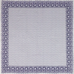 Gray & Purple Paisley Handkerchief - Burnley & Trowbridge Co.