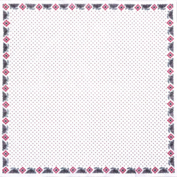 Alternate- Red & Black Floral & Stippled Handkerchief - Burnley & Trowbridge Co.