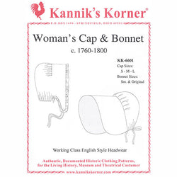 Kannik's Korner Woman’s Cap & Bonnet c. 1760-1800 - Burnley & Trowbridge Co.