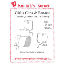 Kannik's Korner Girls Cap & Bonnet Pattern - Burnley & Trowbridge Co.