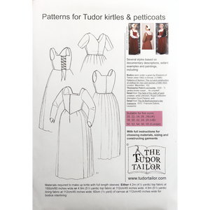 The Tudor Tailor: Women's Tudor Kirtles and Petticoats Pattern - Burnley & Trowbridge Co.