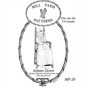 Mill Farm Infant Gown Pattern - Burnley & Trowbridge Co.