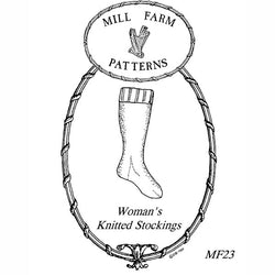 Mill Farm Woman's Knitted Stocking Pattern - Burnley & Trowbridge Co.