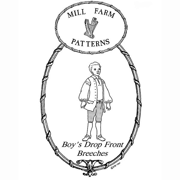 Mill Farm Boys Drop Front Breeches Pattern - Burnley & Trowbridge Co.