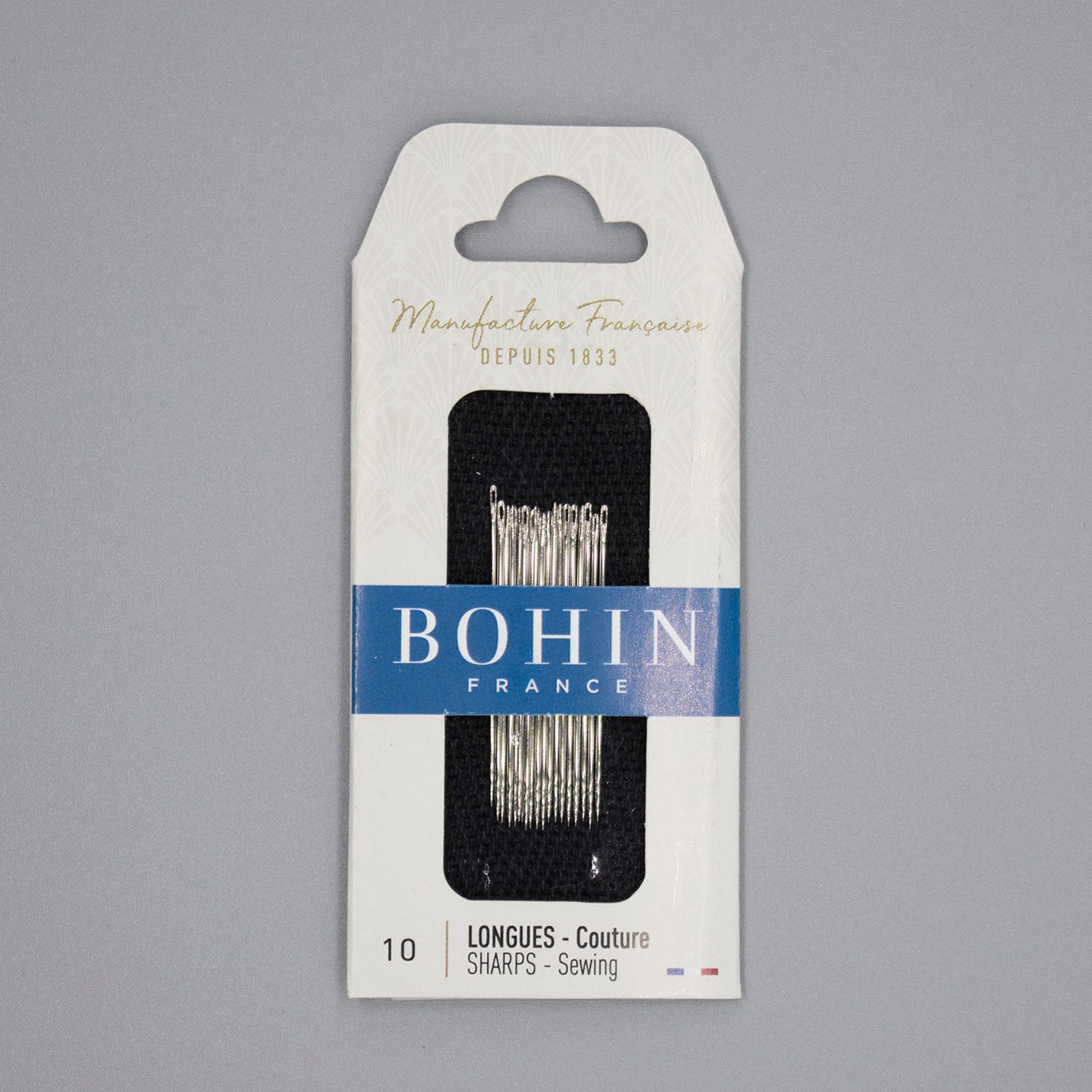 Bohin Sharps Sewing Needles, Size 10