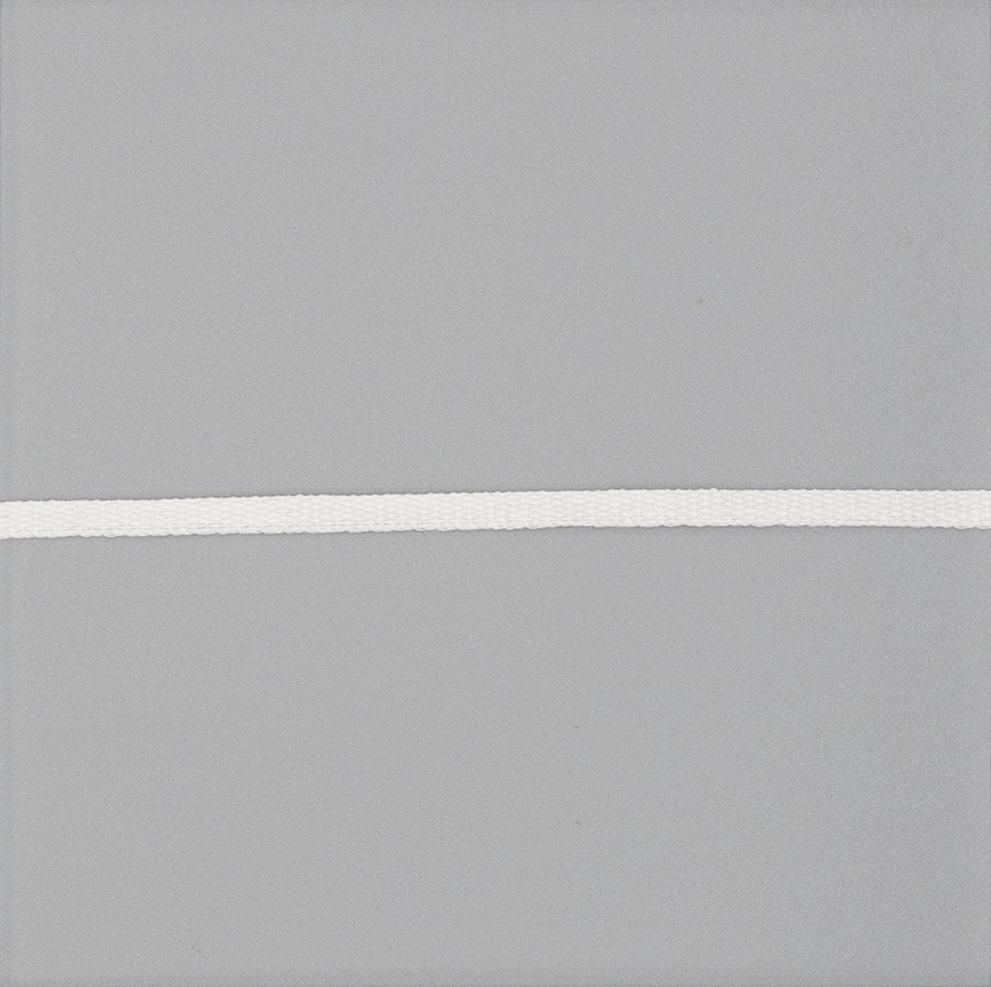 1/8 inch Plain Weave White Cotton Tape - 100 yd. Roll  - SAVE 20% - Burnley & Trowbridge Co.