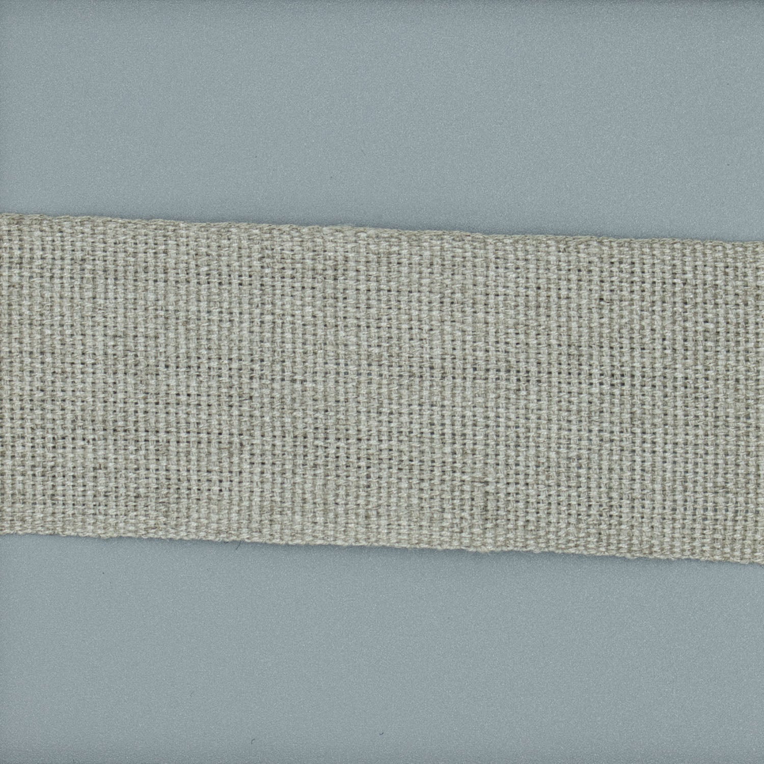 Natural linen plain weave tape in 1-1/4 inch