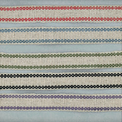 Five colors of linen plain weave striped tape